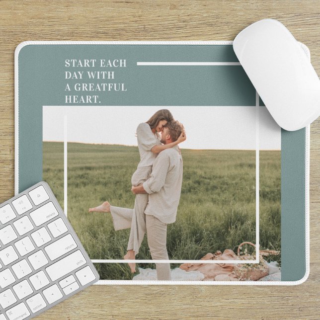 Modern Photo Green Family Lovely Gift Mouse Mat (Creator Uploaded)