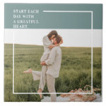 Modern Photo Green Family Lovely Gift Tile<br><div class="desc">Introducing the Modern Photo Green Family Lovely Gift! This gift is a perfect way to capture and celebrate the love and bond within a family, while adding a touch of elegance and modernity to any home decor.The Modern Photo Green Family Lovely Gift is not only a beautiful decorative piece but...</div>