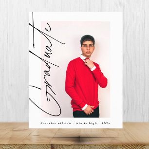 Modern Photo High School Cheap Graduation Sheet