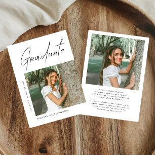 Modern Photo High School Graduation Announcement