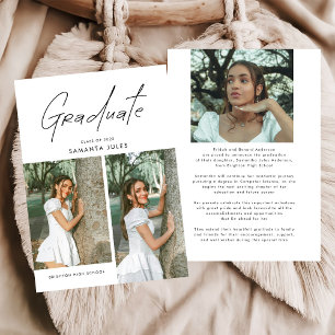 Modern Photo High School Graduation Announcement