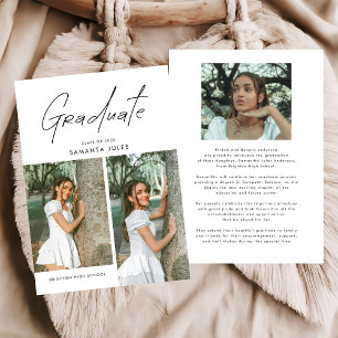 Modern Photo High School Graduation Announcement