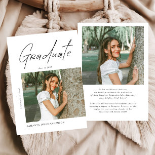 Modern Photo High School Graduation Announcement