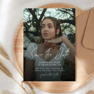 Modern Photo High School Graduation Save The Date