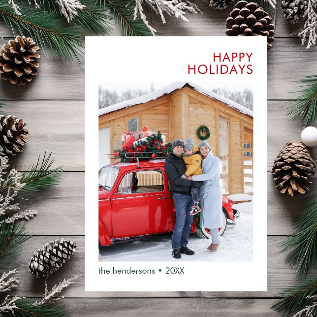 Modern Photo Holiday Card (Creator Uploaded)
