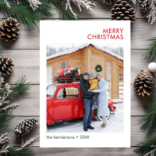 Modern Photo Holiday Card