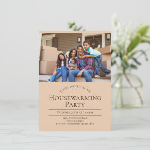 Modern Photo Housewarming Invitation