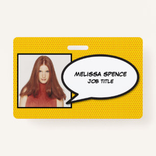 Modern Photo ID Speech Bubble ID ID Badge