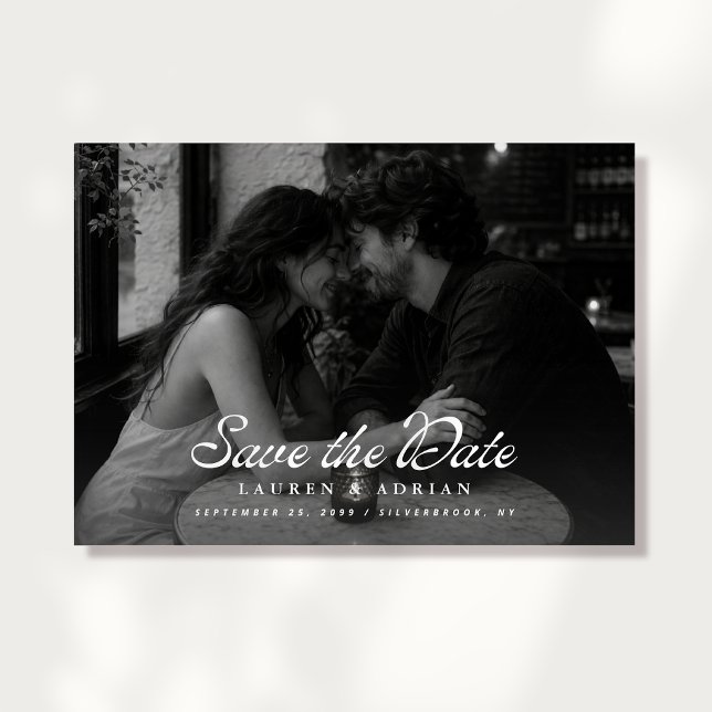 Modern Photo Landscape Save The Date Invitation (Creator Uploaded)