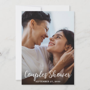 Modern Photo LGBTQ Couples Shower Invitation
