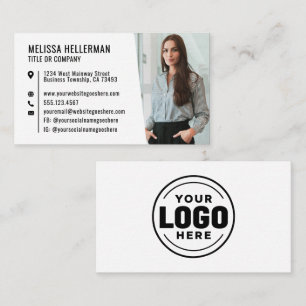 Modern Photo Logo Professional Business Card