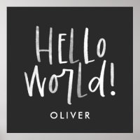 Modern photo monogram family black and white 