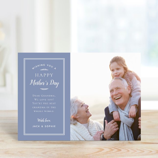 Modern Photo Mother's Day Card for Grandma (Creator Uploaded)
