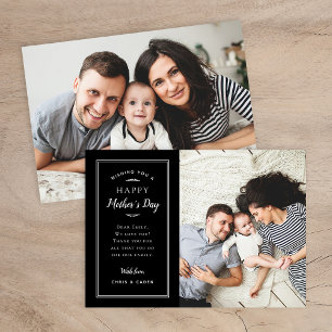 Modern Photo Mother's Day Card for Wife and Mum
