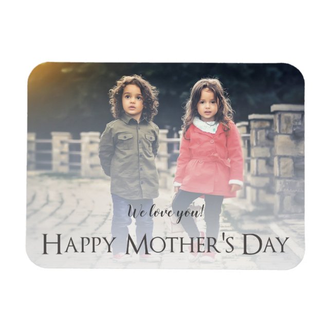 Modern Photo Mother's Day Magnet (Horizontal)
