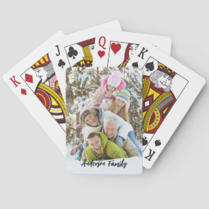Modern Photo Name Playing Cards