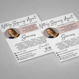 Modern Photo Notary Signing Agent Flyer