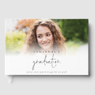Modern Photo Overlay Graduation Guest Book