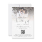 Modern Photo Overlay Script QR Code Wedding
