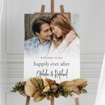Modern Photo Overlay Script Welcome Wedding