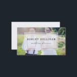 Modern Photo Overlay | Wedding Business Card<br><div class="desc">Elegant business card featuring one photo template. This modern business card is perfect for weddings and photography businesses.</div>