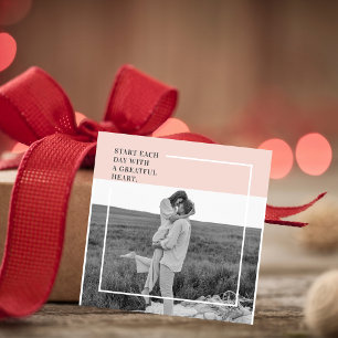 Modern Photo Pastel Pink Family Lovely Gift Favour Tags