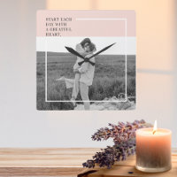 Modern Photo Pastel Pink Family Lovely Gift