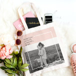 Modern Photo Pastel Pink Family Lovely Gift Tote Bag<br><div class="desc">Modern Photo Pastel Pink Family Lovely Gift</div>