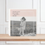 Modern Photo Pastel Pink Family Lovely Gift Wooden Box Sign<br><div class="desc">Modern Photo Pastel Pink Family Lovely Gift</div>