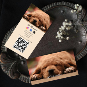 Modern Photo Petfluencer Business Card