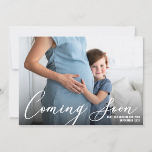 Modern Photo Pregnancy Announcement