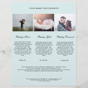 Modern Photo Price List