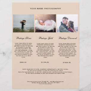 Modern Photo Price List