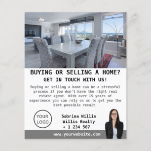Modern Photo Real Estate Agent Custom Flyer