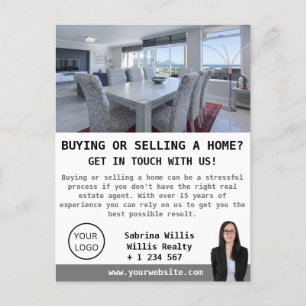 Modern Photo Real Estate Agent Custom Postcard