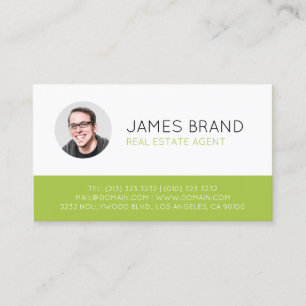 Modern Photo Real Estate Business Card