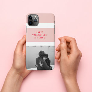 Modern Photo   Red & Pink Happy Valentines Gift iPhone 11Pro Max Case