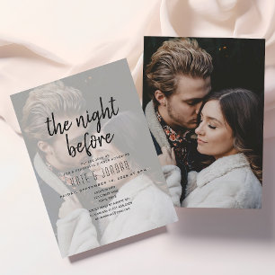 Modern Photo Rehearsal Dinner Invitation