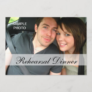 Modern Photo Rehearsal Dinner Invitations