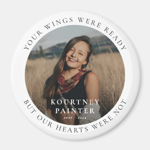 Modern Photo Remembrance Memorial  Magnet