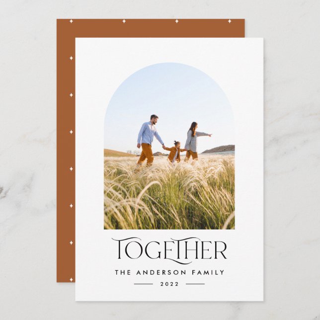 Modern photo rust arch together typography (Front/Back)