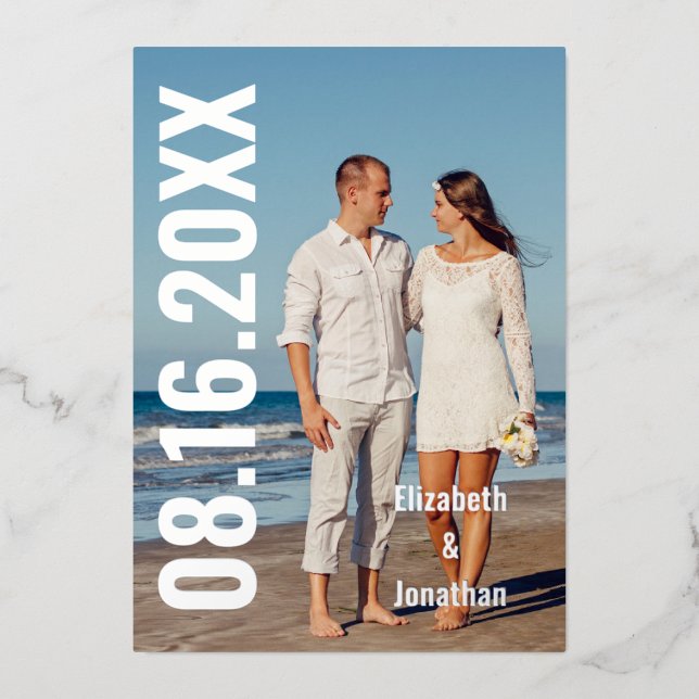 Modern Photo Save The Date (Front)