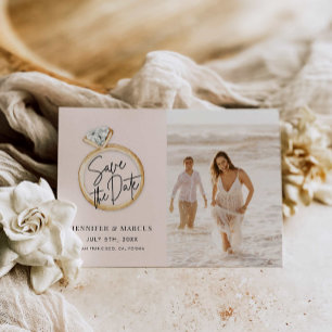 Modern Photo Save the Date Invitation