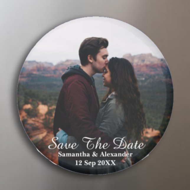 Modern Photo Save The Date Magnet (Creator Uploaded)