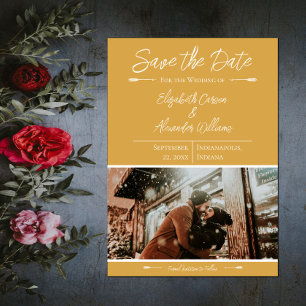 Modern Photo Save The Date   Marigold