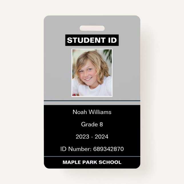Modern Photo School Student ID  ID Badge (Front)