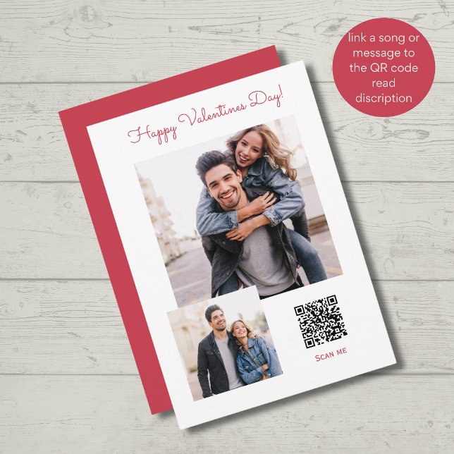 Modern photo simple special message valentines  holiday card (Creator Uploaded)