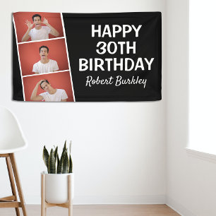 Modern Photo Strip   Birthday Banner
