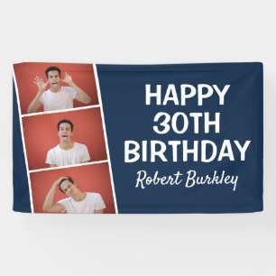 Modern Photo Strip   Birthday Banner