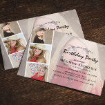 Modern Photo Strip Collage Birthday Party Invitation<br><div class="desc">Are you planning a birthday bash? Make it more special with our unique birthday invitation! With a fun photo collage strip and a modern layout, this invitation is a blend of nostalgia and style. Plus, it's totally customizable to suit your needs! Say goodbye to generic invites and say hello to...</div>